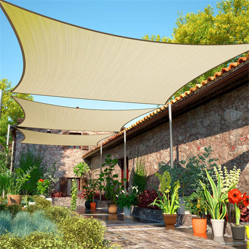 HDPE Sun Shade Sail ашық күн көлеңкесі артефактілерінің біріне әдемі және ғылыми орнатыңыз