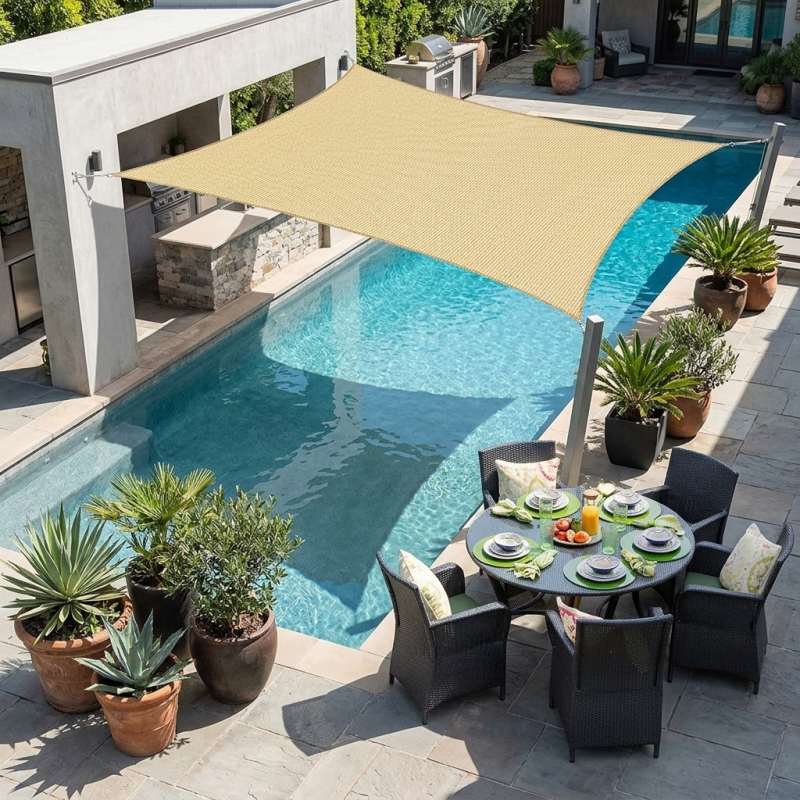 HDPE Shade Sail үйге арналған күннен қорғайтын өнімдер